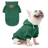 BEAUTYZOO dog hoodie black pull-over for winter warmth.