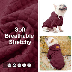 BEAUTYZOO dog hoodie pocket detail for snacks or small toys