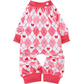 BeautyZOO dog pajamas back length 10in for a snug warm fit