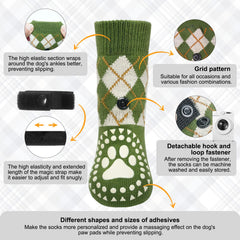 BEAUTYZOO dog-socks-adjustable-strap secures a snug, active-fit.