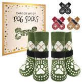BEAUTYZOO dog-socks-anti-slip-traction demonstrates secure footing on smooth floors.