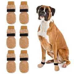 BEAUTYZOO dog socks with double-side grip protect floors and prevent slipping.