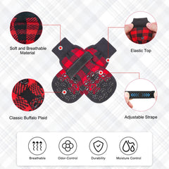 BEAUTYZOO dog socks floor-scratch-protection helps guard hardwood floors from sharp claws.