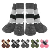 BEAUTYZOO dog socks showing paw measurement for precise sizing and secure fit