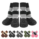 BEAUTYZOO dog socks closeup showing stretchy fabric for secure paw coverage.
