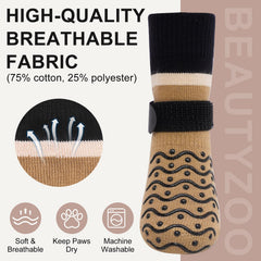 BEAUTYZOO Dog Socks offer paw protection from hot pavements and cold ground.