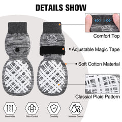BEAUTYZOO paw-protector socks guard paws on slick floors and rough surfaces.