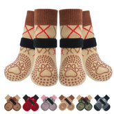 BEAUTYZOO dog socks paw-width chart shows sizing guidance for a proper fit.