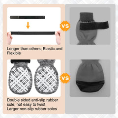 BEAUTYZOO traction socks provide all-around grip even if fabric twists during movement.