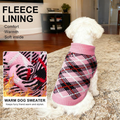 BEAUTYZOO turtleneck knit helps keep neck warm during chilly walks.