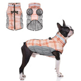 BEAUTYZOO dog winter coat with harness back D-ring for easy leash attachment during walks.