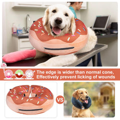 BEAUTYZOO donut cone outer view demonstrates full neck support without hindering vision