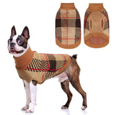 BEAUTYZOO knitted pull-over dog sweater front view offers snug warmth for small dogs