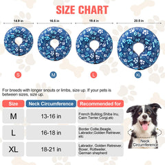 BEAUTYZOO navy blue donut collar side view comfortable movement and feeding