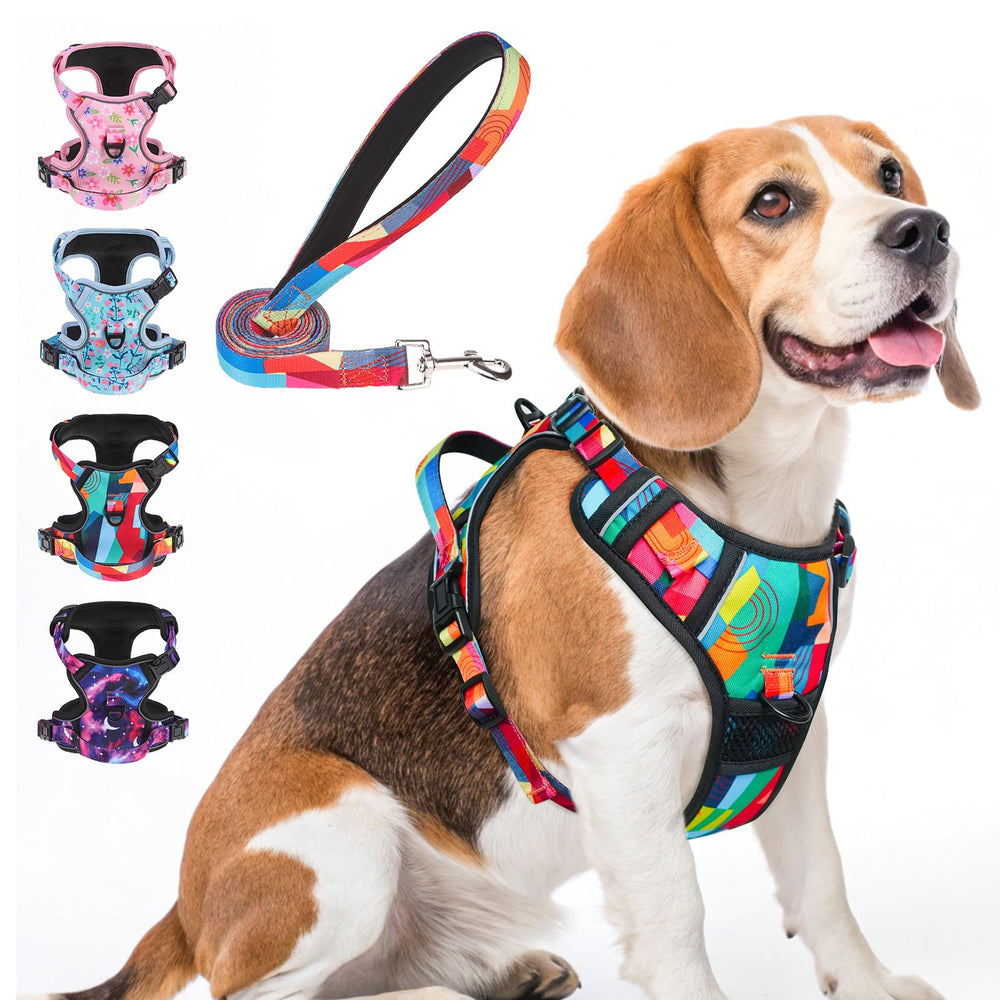BEAUTYZOO No Pull Dog Harness front chest clip for controlled, comfortable walks.