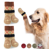 BEAUTYZOO non-slip dog socks with bottom grips offer secure traction on hardwood floors