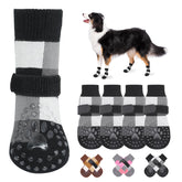 BEAUTYZOO non-slip dog socks provide floor grip for safer indoor traction.