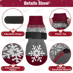 BEAUTYZOO paw socks with adjustable strap demonstrate secure fit during active play.