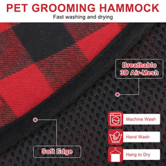 BEAUTYZOO secure hanging strap shows easy restraint during grooming sessions.