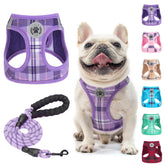 BEAUTYZOO small dog harness plaid vest demonstrates everyday comfort for walks.