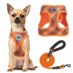 BEAUTYZOO Step-in harness with reflective bands for safer night walks