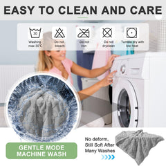 BEAUTYZOO triple-layer blanket shows plush warmth and waterproof protection for indoor and outdoor use.