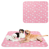 BEAUTYZOO Washable Pee Pad Pink 36x72 flatlay for reusable puppy training.