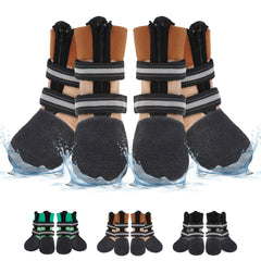 beautyzoo waterproof dog shoes for winter shield paws during wet outdoor walks.