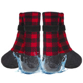 BEAUTYZOO waterproof dog socks show adjustable strap for a secure fit.