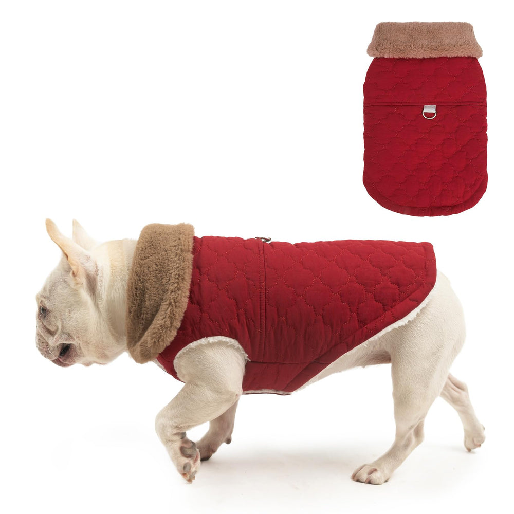 BEAUTYZOO Winter dog vest coat harness demonstrates built-in harness for secure daily walks.