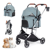 BEBEROAD PETS T3 Pro stroller front view for easy travel on the go