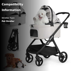 Beberoad Pets X-5 detachable carrier doubles as car seat.