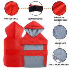 BECNBEAU dog raincoat adjustable straps ensure a snug fit