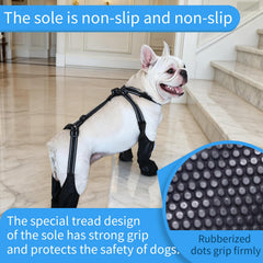 BECROWM waterproof dog boots keep paws dry in rain or mud