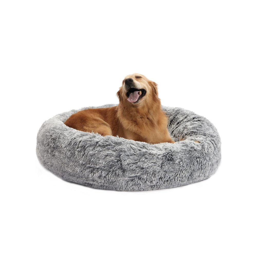 Bedfolks Calming Donut Bed closeup fur for cozy lounging