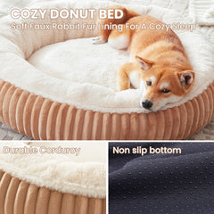 BedStill donut bed with soft plush sleeping area for relaxed rest
