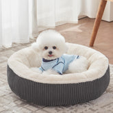 BedStill donut dog bed dark grey small for cozy support