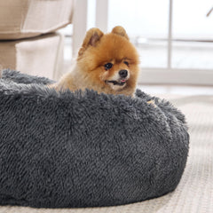 Bedsure calming dog bed non-slip base keeps bed in place during play