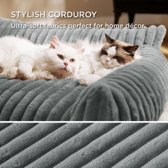 Bedsure corduroy fleece detail emphasizes plush texture and warmth.