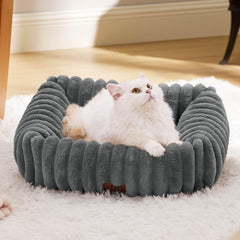 Bedsure Cute Dog Bed orthopedic rectangle design provides neck support for small pets.