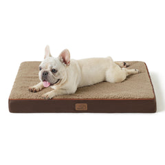Bedsure dog bed medium showing egg crate foam for joint support