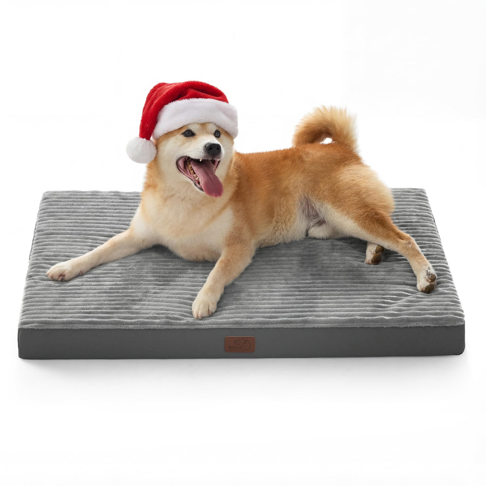 Bedsure orthopedic dog bed with contouring foam for supported, restful sleep