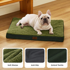 Bedsure dog bed sherpa fabric offers soft, cozy comfort