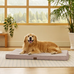 Bedsure extralarge dog bed with egg crate foam provides joint support for restful sleep.