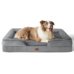 Bedsure L Plus orthopedic dog bed 38-inch waterproof cover supports joints.
