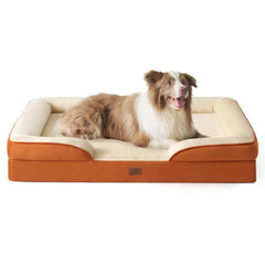 Bedsure L Plus orthopedic dog bed main view with roomy 38-inch space for large dogs