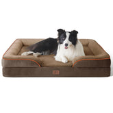 Bedsure L Plus orthopedic dog bed with waterproof cover for spill protection and easy cleaning.