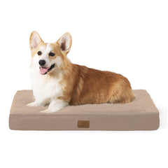 Bedsure large dog bed for crate showing spacious lounging space inside crate