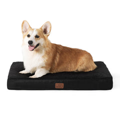 Bedsure large dog bed foam closeup showing supportive egg-crate design for joint comfort