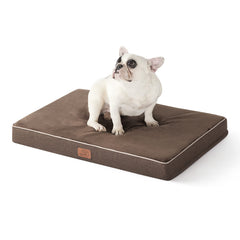 Bedsure memory foam dog bed medium top view shows plush fleece surface for cozy naps
